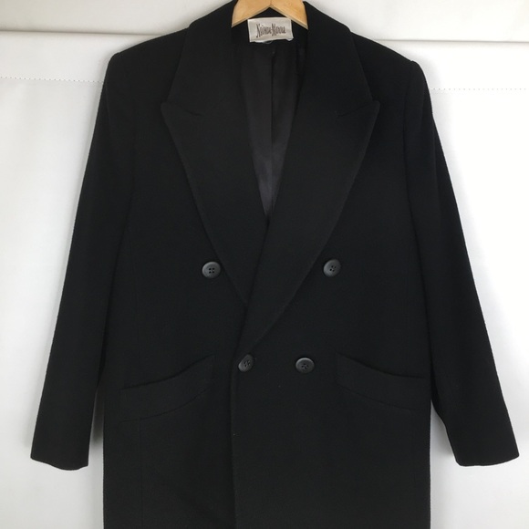 fleurette Jackets & Blazers - Vintage Fleurette of California 100% Cashmere Long Coat Neiman Marcus Black